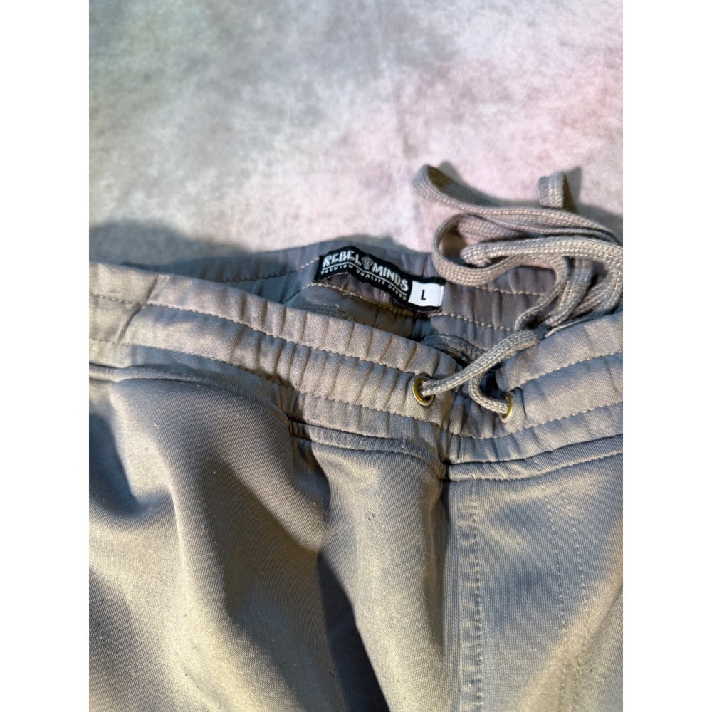 Rebel Minds Clayco Boys Track Pants Gray Orange Reflective Stripe Mens Large - Picture 7 of 7